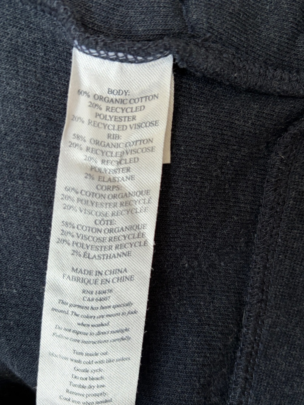 Faherty Zip Up Hoodie Terry Hooded Reverse Beach Jacket Navy Blue Size Medium - Picture 14 of 15